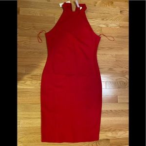Nwt red bodycon style dress size large